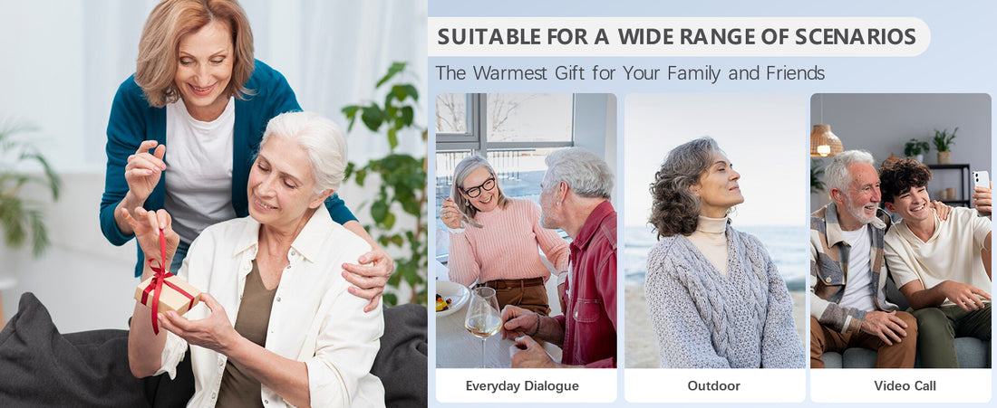 Wireless Mini Hearing Aid for Seniors – HD Digital Noise-Cancelling Ear Device with Charging Box