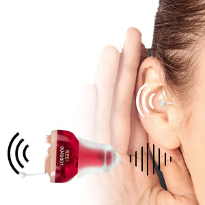 Premium CIC Hearing Aid Pair – Mini In-Ear Sound Amplifier with Portable Case