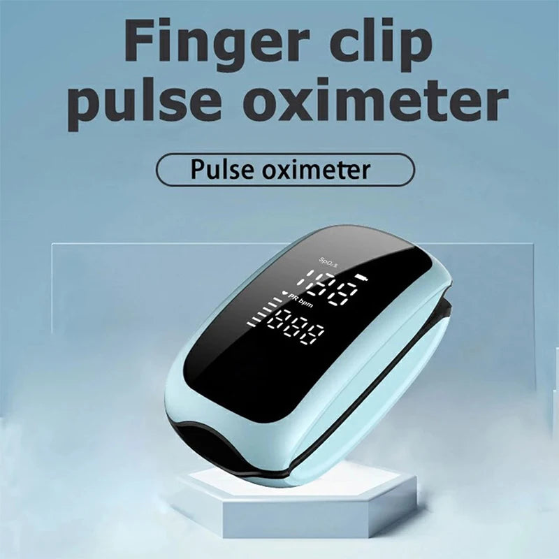 Recharge Finger Pulse Oximeter SpO2 Blood Oxygen Saturation Monitor with Rate Measurements Meter Medical Digital LED Heart Rate