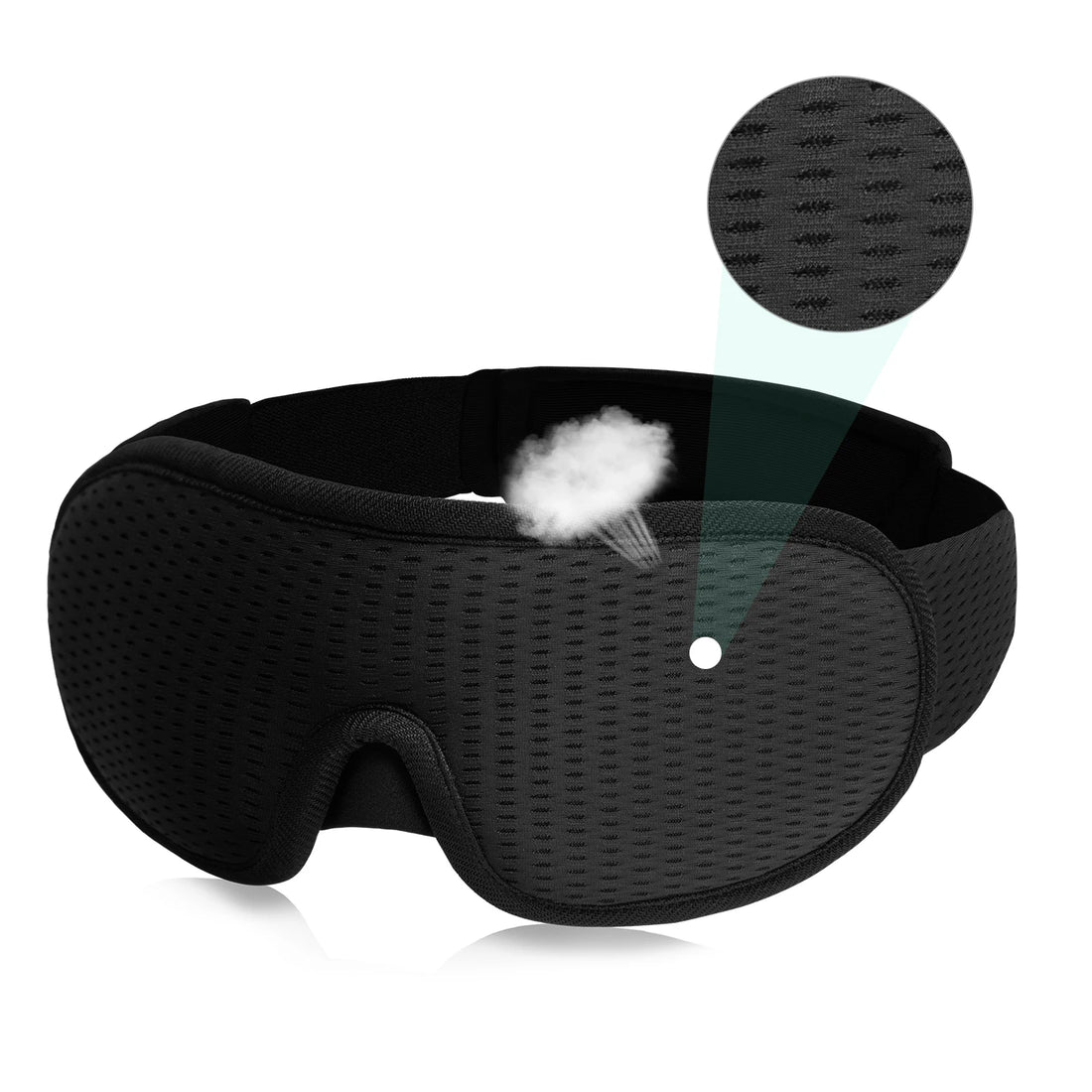 3D Padded Sleep Mask – Soft Eye Shade & Sleeping Aid