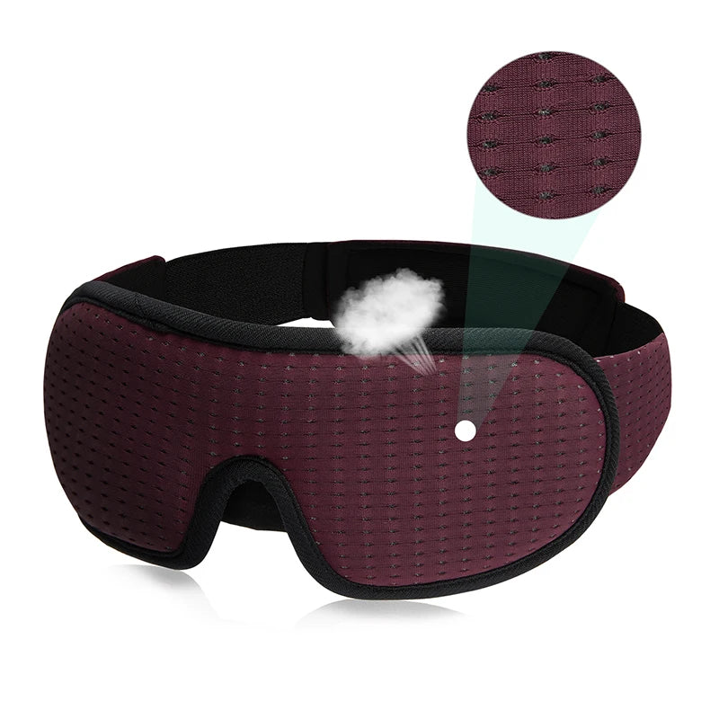 3D Padded Sleep Mask – Soft Eye Shade & Sleeping Aid