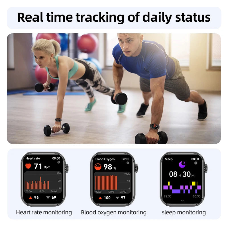 LIGE 2025 Smartwatch 1.83" HD Screen, BT Call, Health & Fitness Tracker