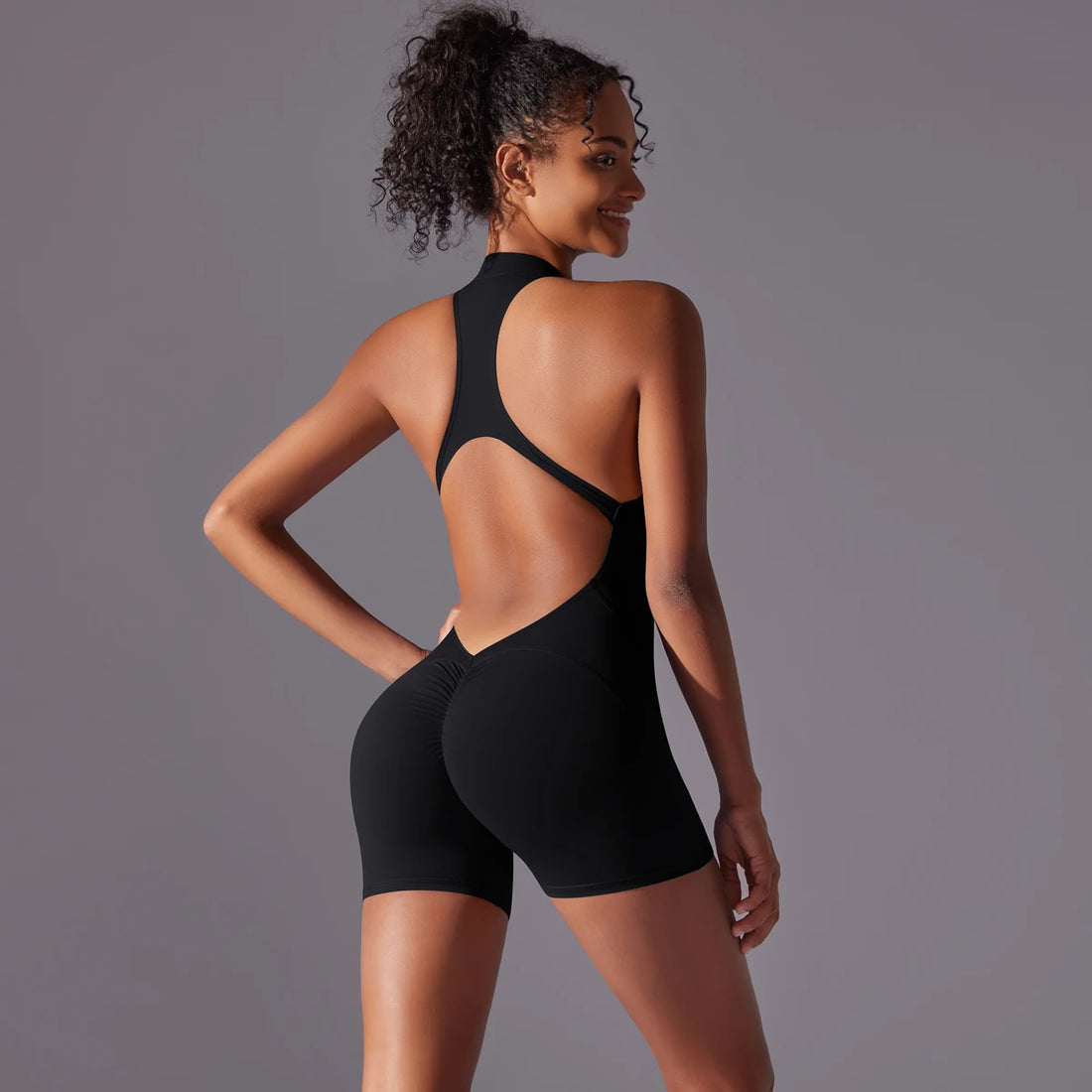 Women’s Push-Up Sports Bodysuit – Yoga & Fitness Activewear