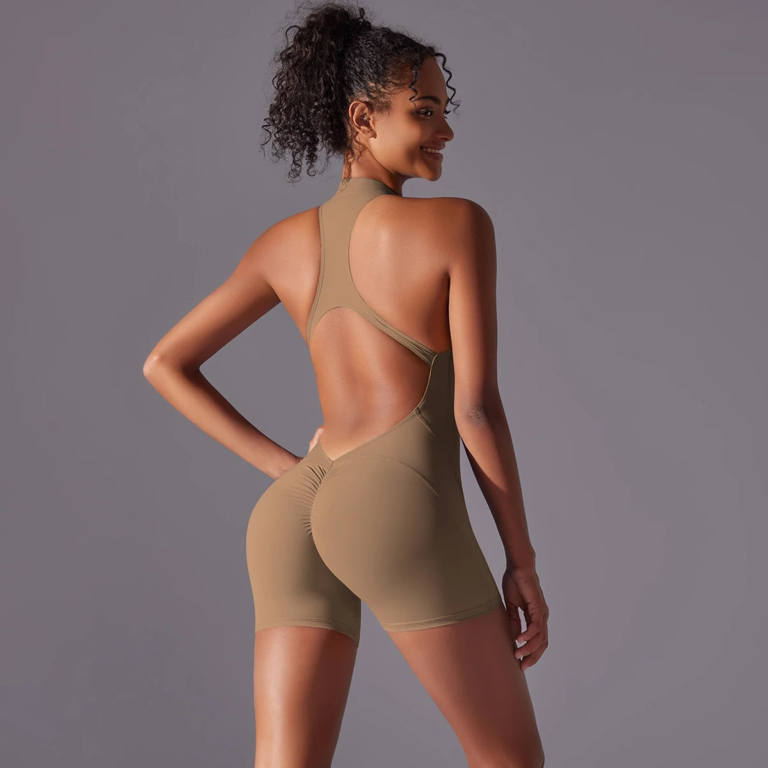 Women’s Push-Up Sports Bodysuit – Yoga & Fitness Activewear