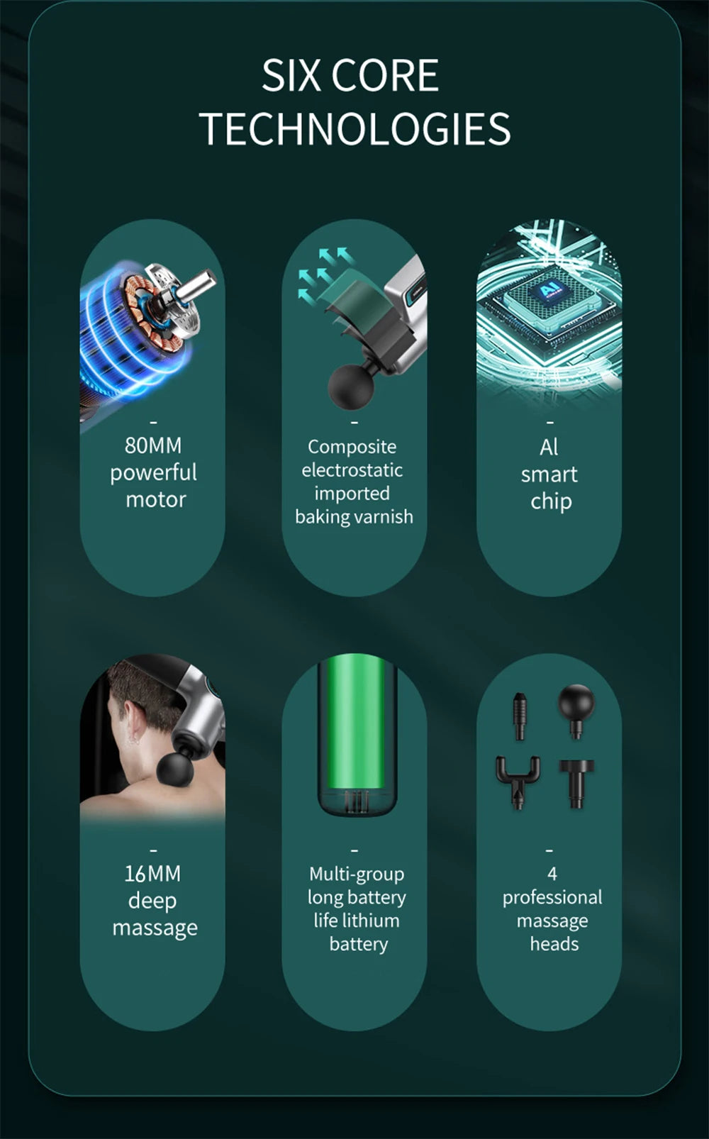 99-Level Deep Tissue Massage Gun – Electric Muscle & Fascia Relaxation Tool