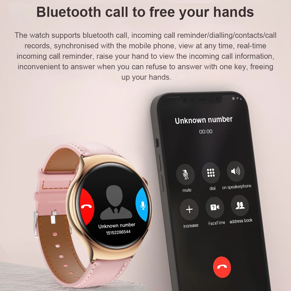 Women’s GPS Smartwatch with NFC, Bluetooth Call & Health Tracking