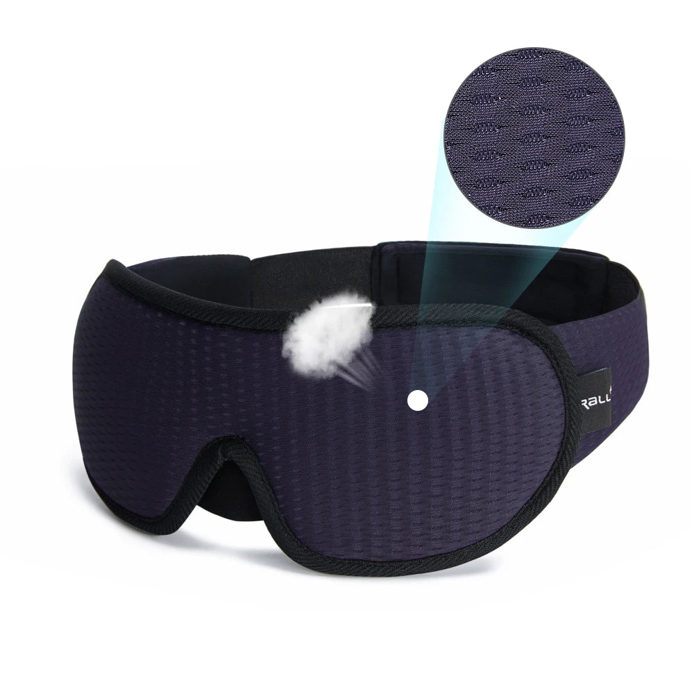 3D Padded Sleep Mask – Soft Eye Shade & Sleeping Aid