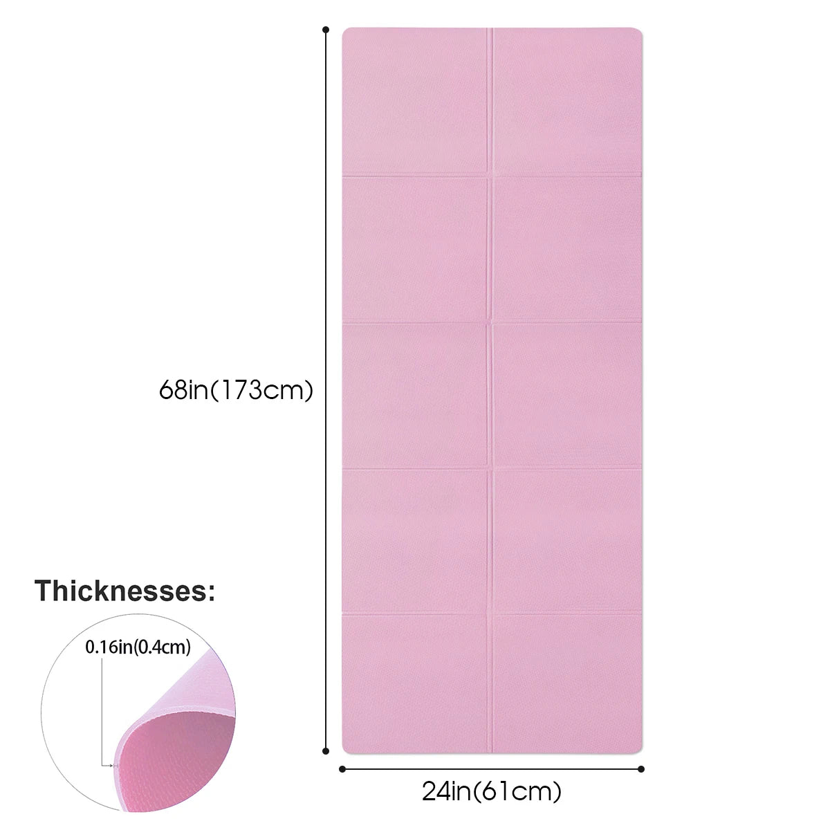 4mm EVA Anti-Slip Yoga Mat – Fitness & Pilates Exercise Mat