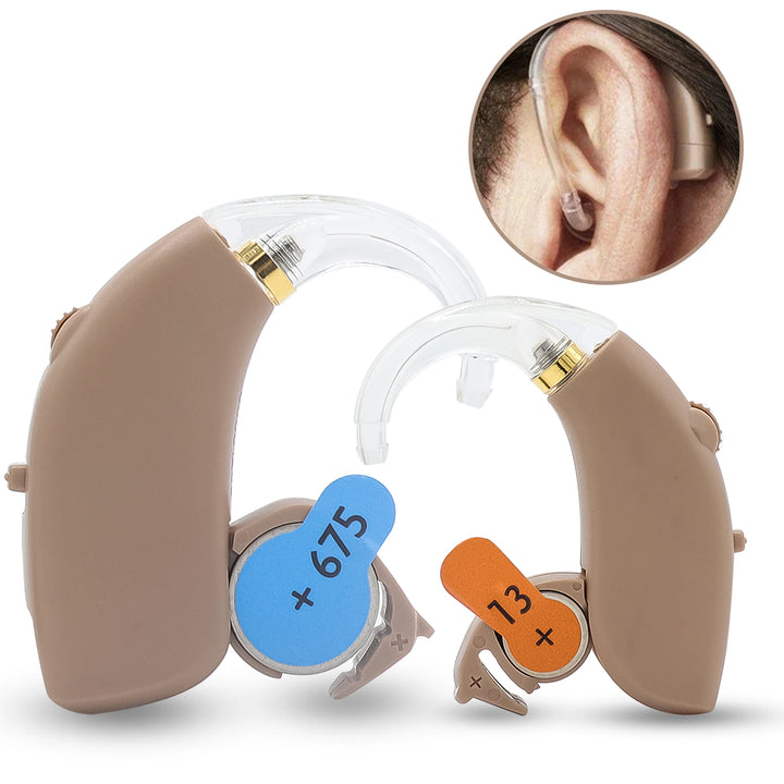 2024 BTE Digital Hearing Aid – Adjustable Tone Amplifier for Seniors