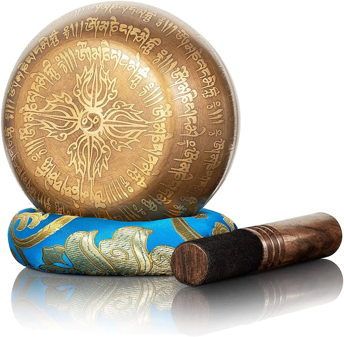 Tibetan Buddha Singing Bowl – Mantra Meditation Sound Bowl for Yoga & Music Therapy