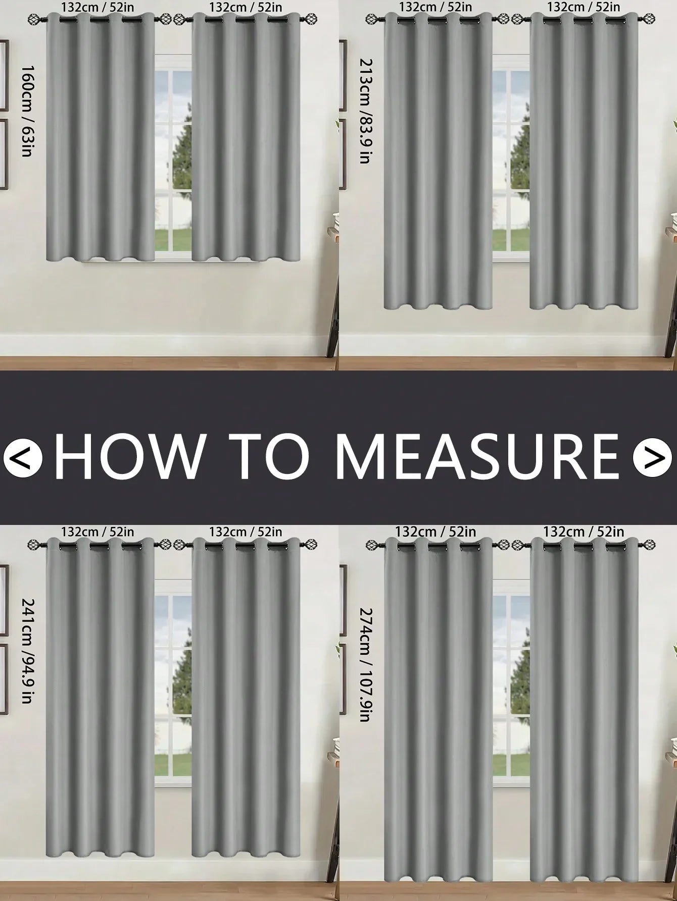 Solid Blackout Curtain with Grommets – Bedroom Privacy Drapes