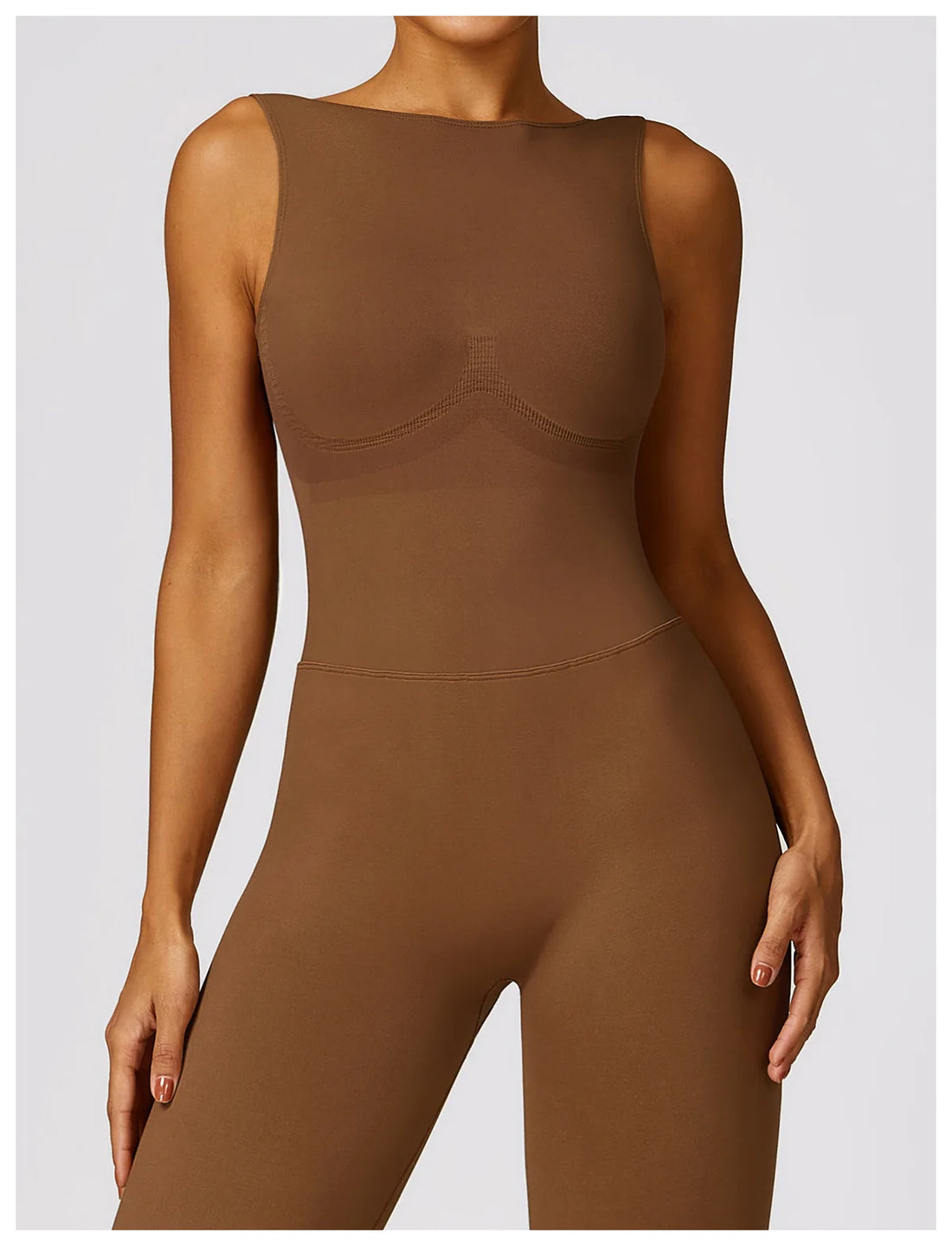 Women’s One-Piece Sporty Jumpsuit – Backless Yoga Suit with Leggings, Gym & Pilates Sportswear