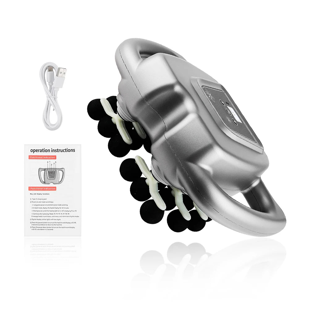 24-Head High-Frequency Massage Gun with 99 Speed Levels