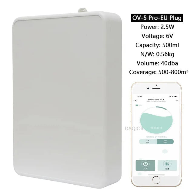 500ML Smart Fragrance Diffuser – Waterless Essential Oil Air Freshener