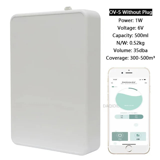 500ML Smart Fragrance Diffuser – Waterless Essential Oil Air Freshener