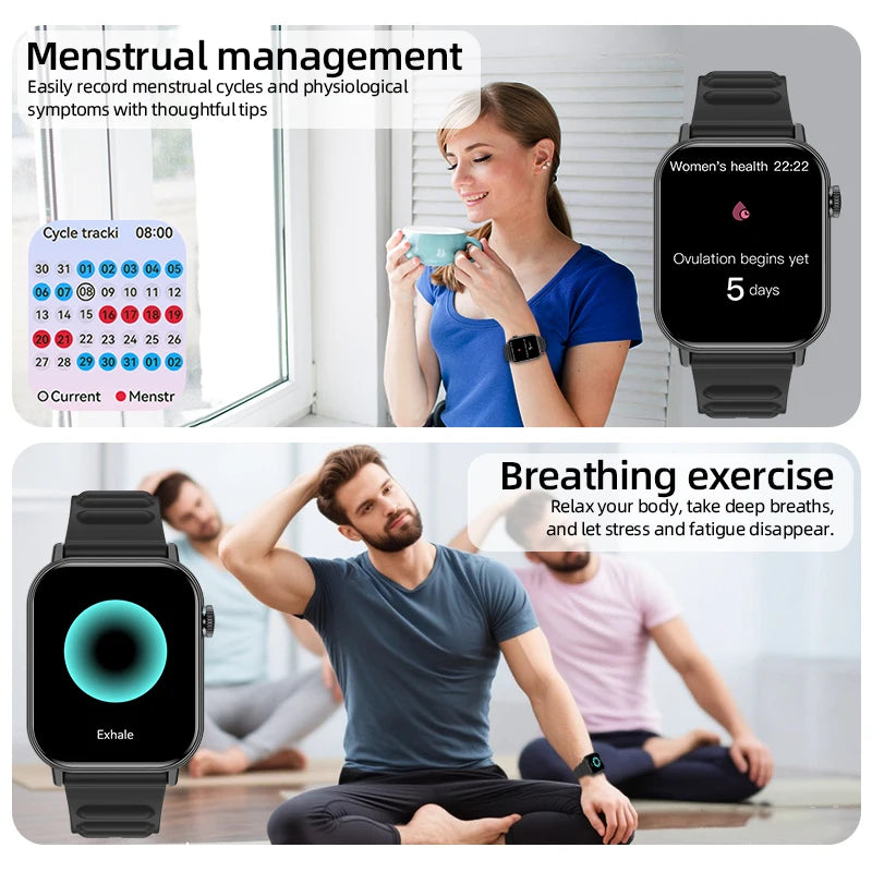 LIGE 2025 Smartwatch 1.83" HD Screen, BT Call, Health & Fitness Tracker