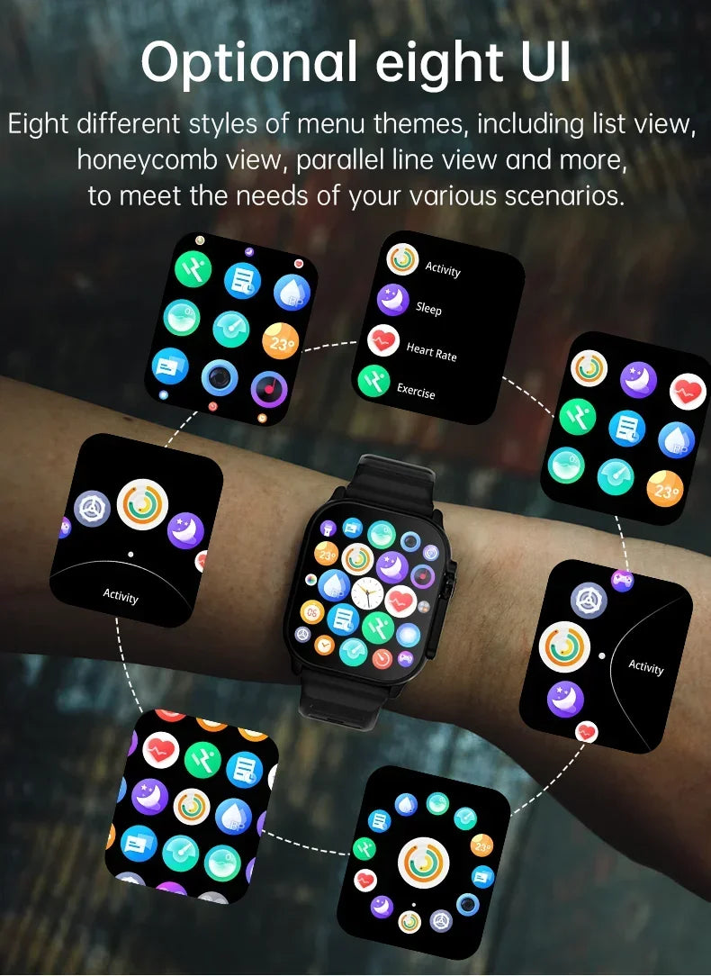 T900 Ultra 2 Smartwatch Men 49mm AMOLED NFC Waterproof