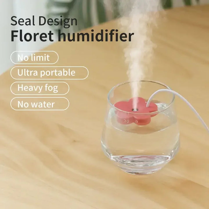 Mini Flower USB Humidifier – Portable Desktop Diffuser