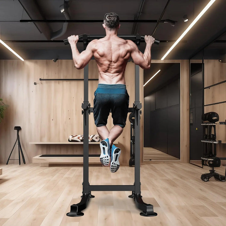 Adjustable Power Tower – Pull Up & Dip Station for Home Gym