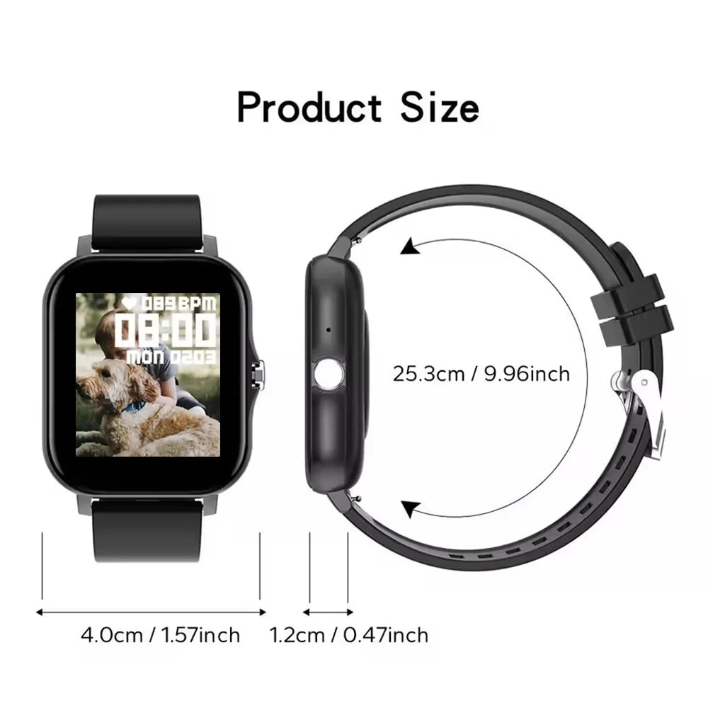 Smartwatch with Bluetooth Call, Health Monitoring, 1.44" Color Screen