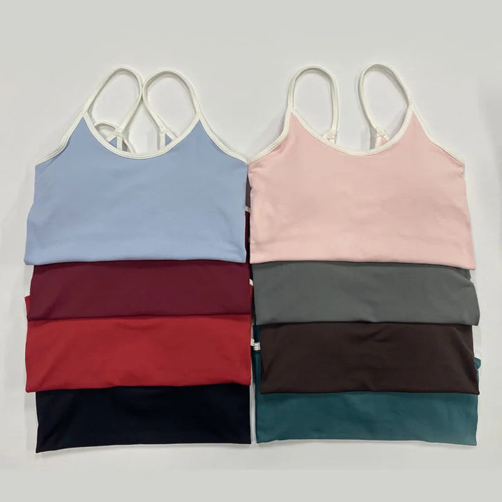 Women’s Seamless Yoga Set – Strappy Sports Bra & Stretch Leggings