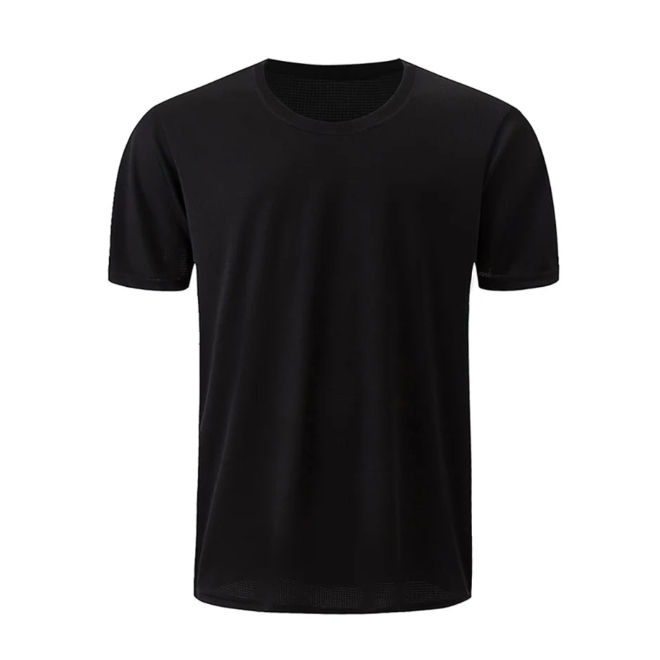 Men’s Waffle Sports Shirt – Short Sleeve Fitness & Training Top (1/5 Pcs)