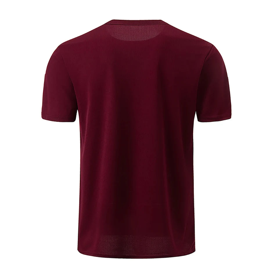 Men’s Waffle Sports Shirt – Short Sleeve Fitness & Training Top (1/5 Pcs)