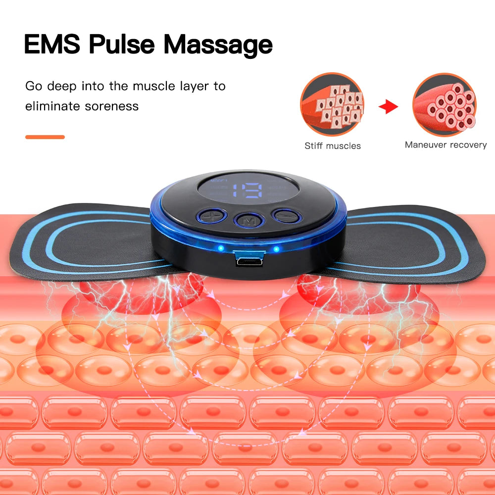Electric EMS Foot Massager Pad – Foldable Muscle Stimulating Mat for Pain Relief & Relaxation
