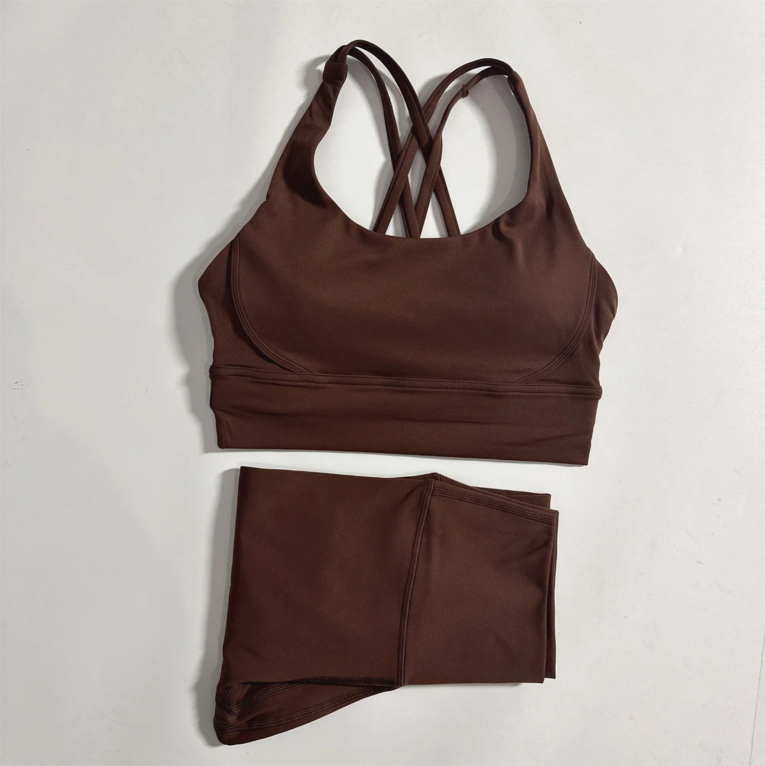 2-Piece Women’s Fitness Set – Sports Bra & High-Waist Yoga Leggings
