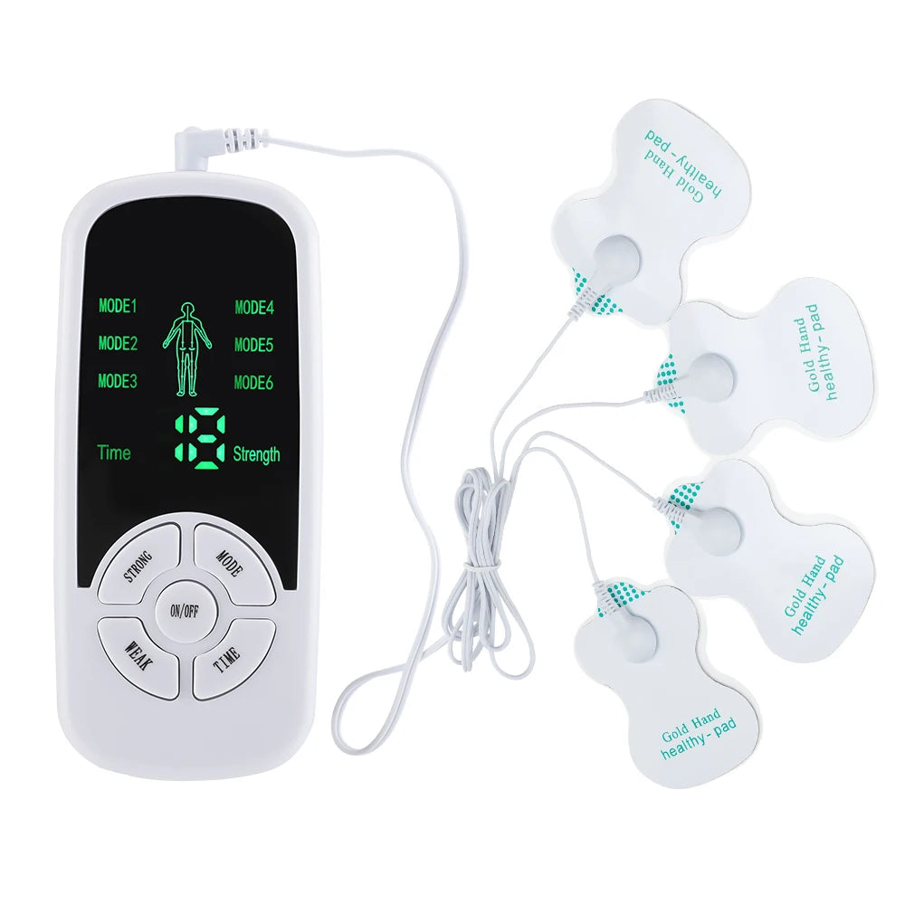 EMS TENS Muscle Stimulator – Physiotherapy Pulse Massager with 6 Modes