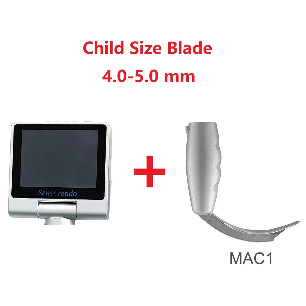 " Digital Video Laryngoscope – Touchscreen Anesthesia Scope with Reusable Blades