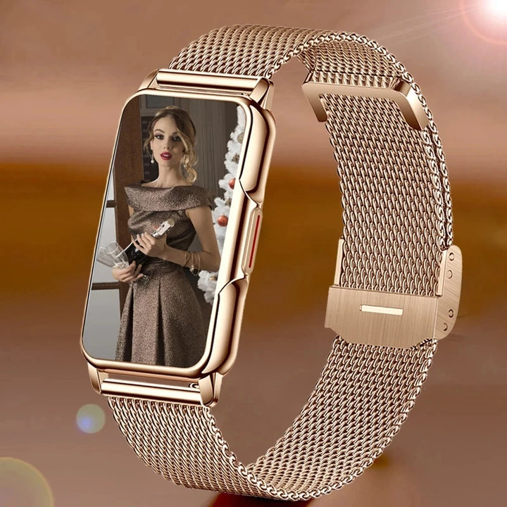 Smart Bracelet Watch – Android iOS Compatible, Waterproof Fitness Tracker with Heart Rate Monitor & 20+ Sports Modes, Gift for Men & Women