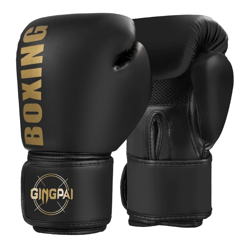 High-Quality PU Leather Boxing Gloves – 6/8/10/12oz Muay Thai, MMA, Free Fight & Sandbag Training Gloves for Men and Women