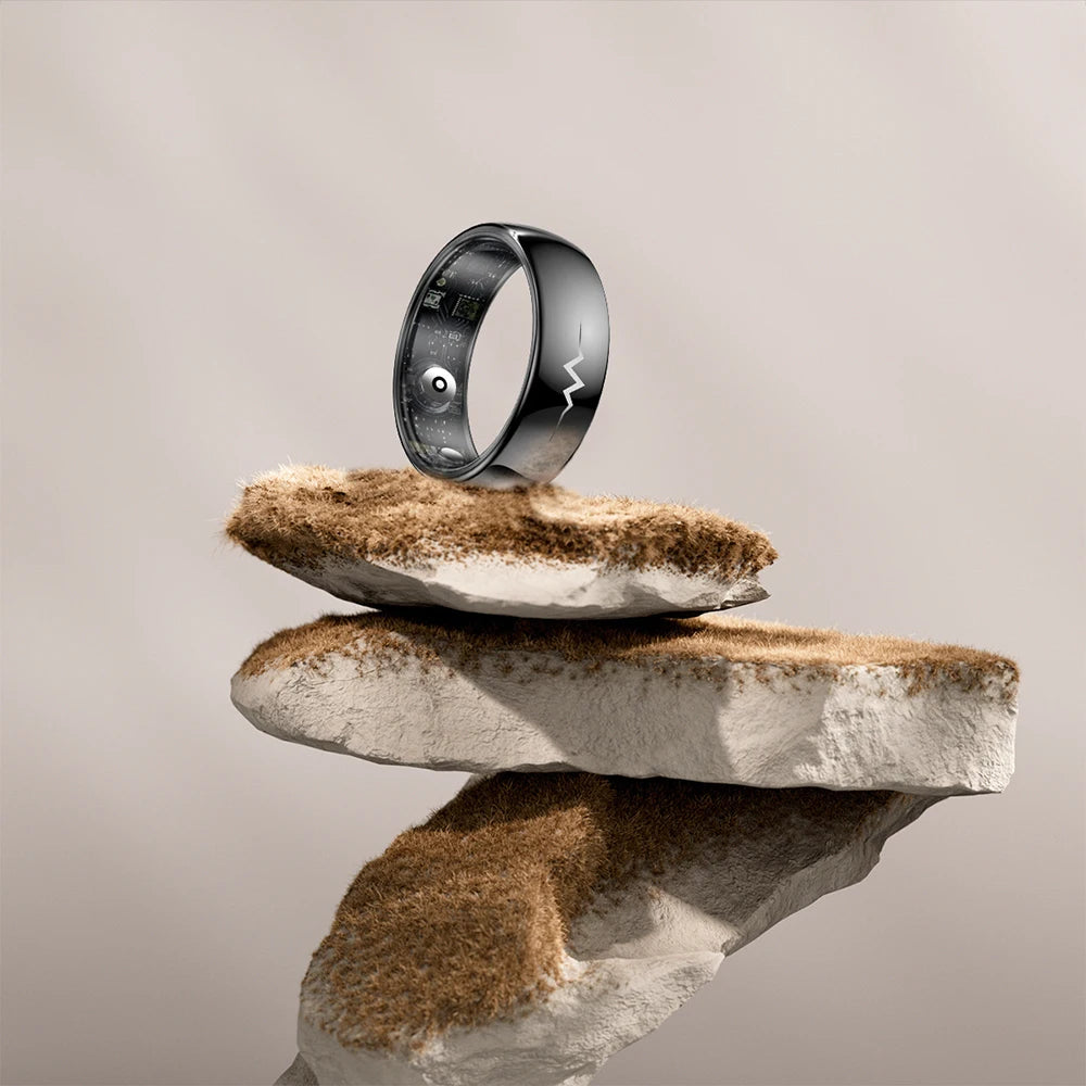 High-End Smart Ring – ECG, Blood Oxygen, Heart Rate & Blood Pressure Monitor with Sleep Tracking, 5ATM Waterproof, Multi-Sport Modes
