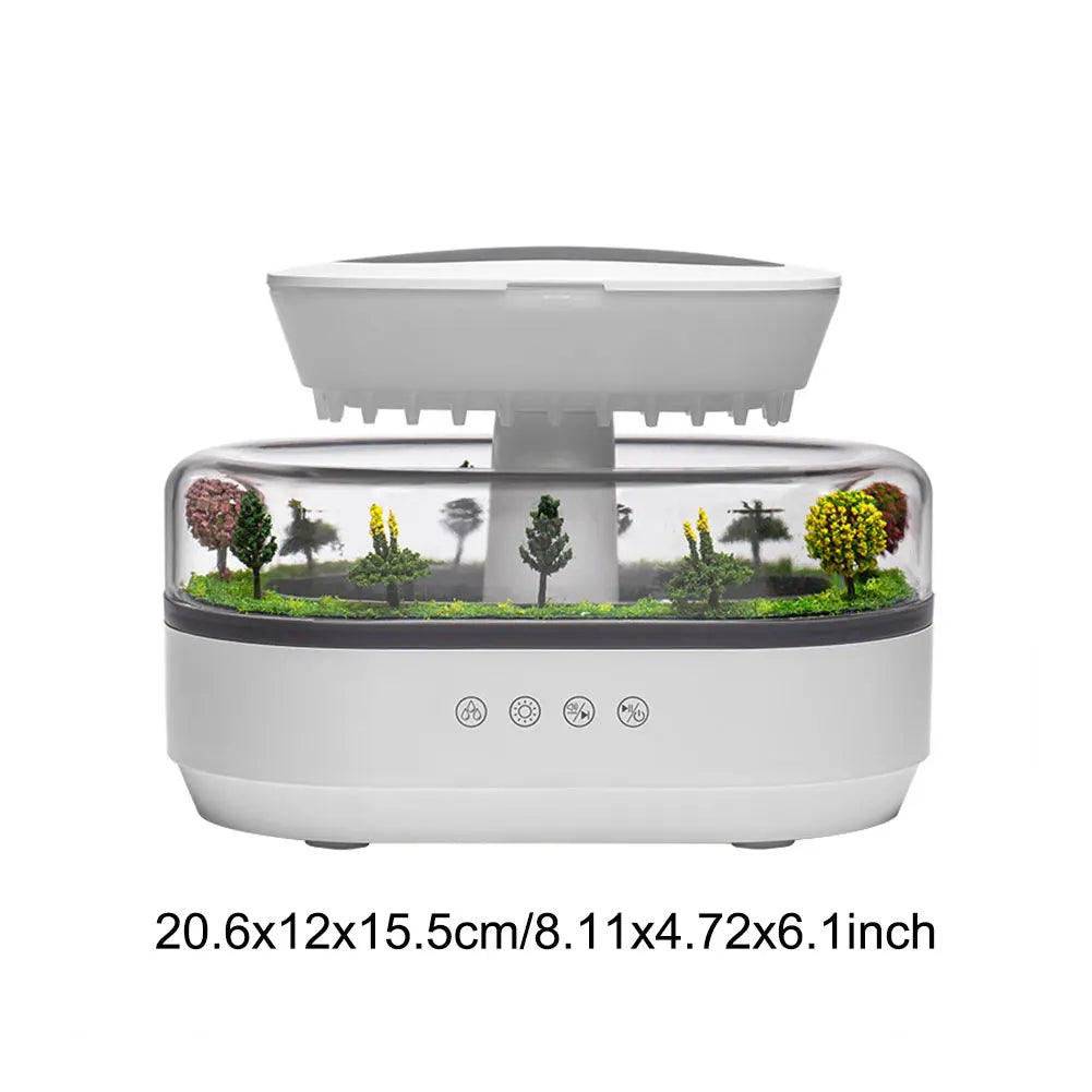 Rain Cloud Humidifier with Essential Oil Diffuser and 7-Color Night Light