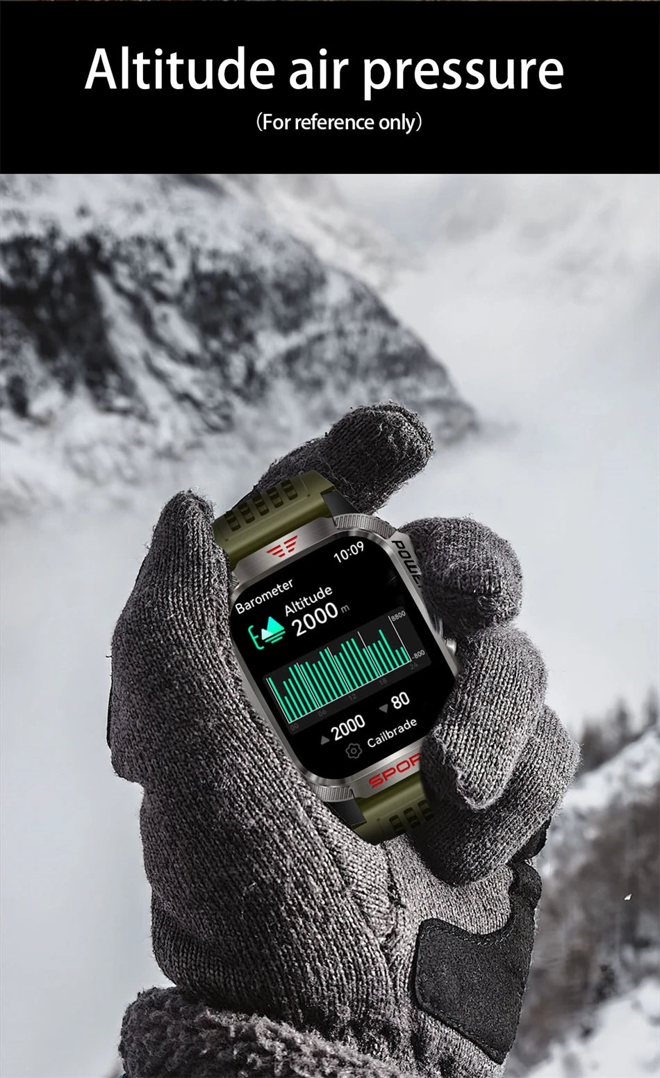 Men’s Military GPS Smartwatch – Outdoor Sport Tracker with Compass & Flashlight