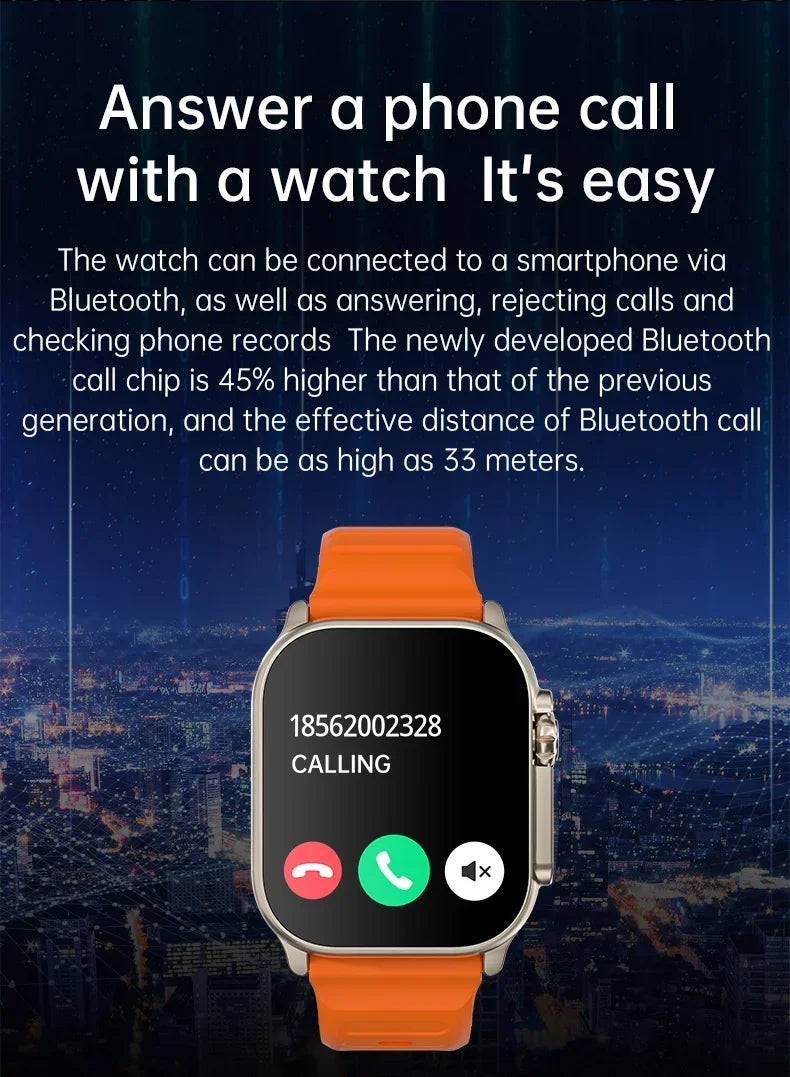 T900 Ultra 2 Smartwatch Men 49mm AMOLED NFC Waterproof