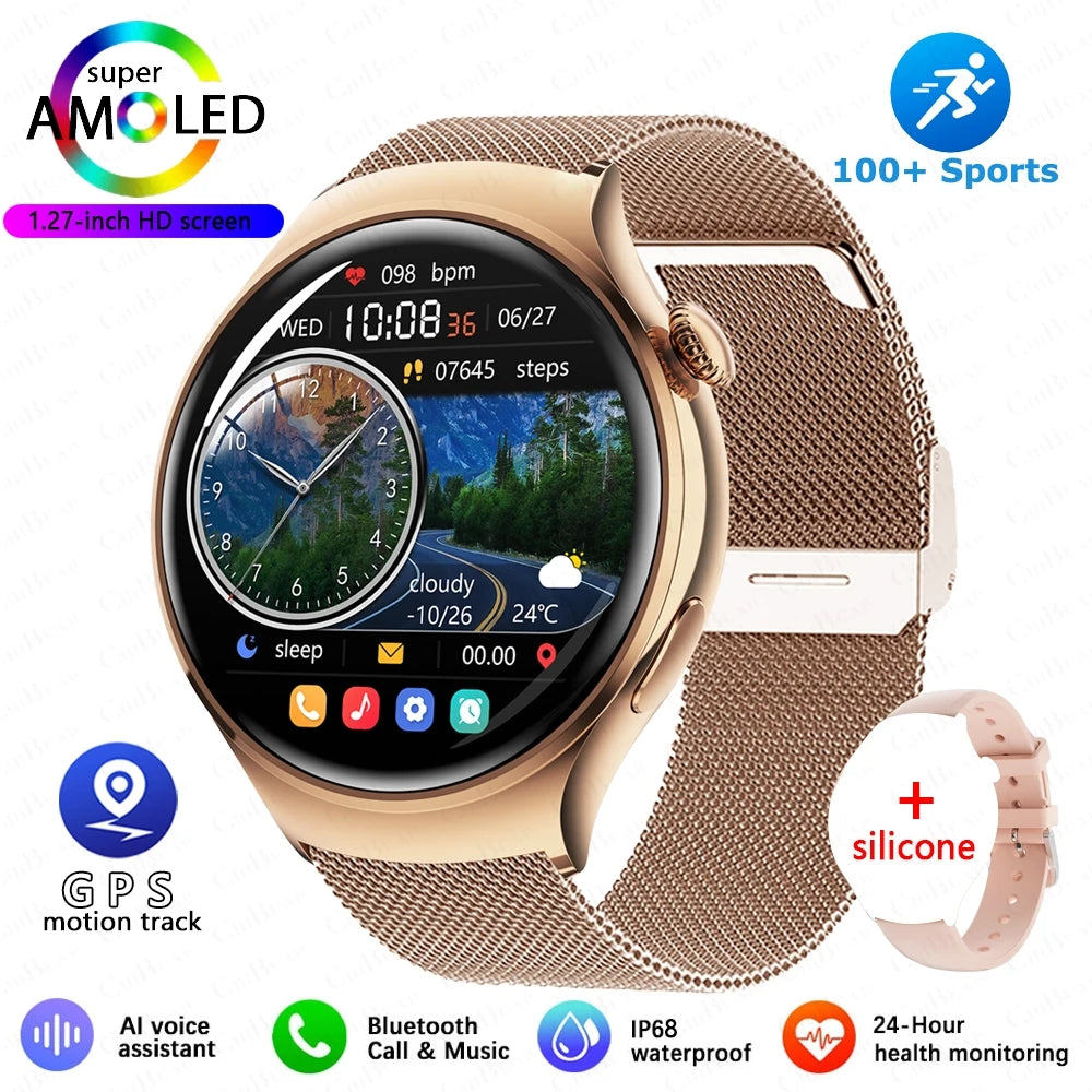 Women’s GPS Smartwatch with NFC, Bluetooth Call & Health Tracking