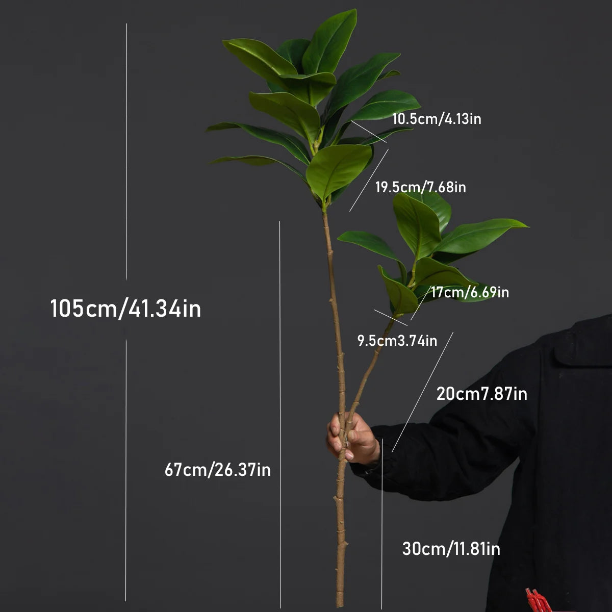 105cm Artificial Magnolia Tree – Large Fake Plant for Home & Garden