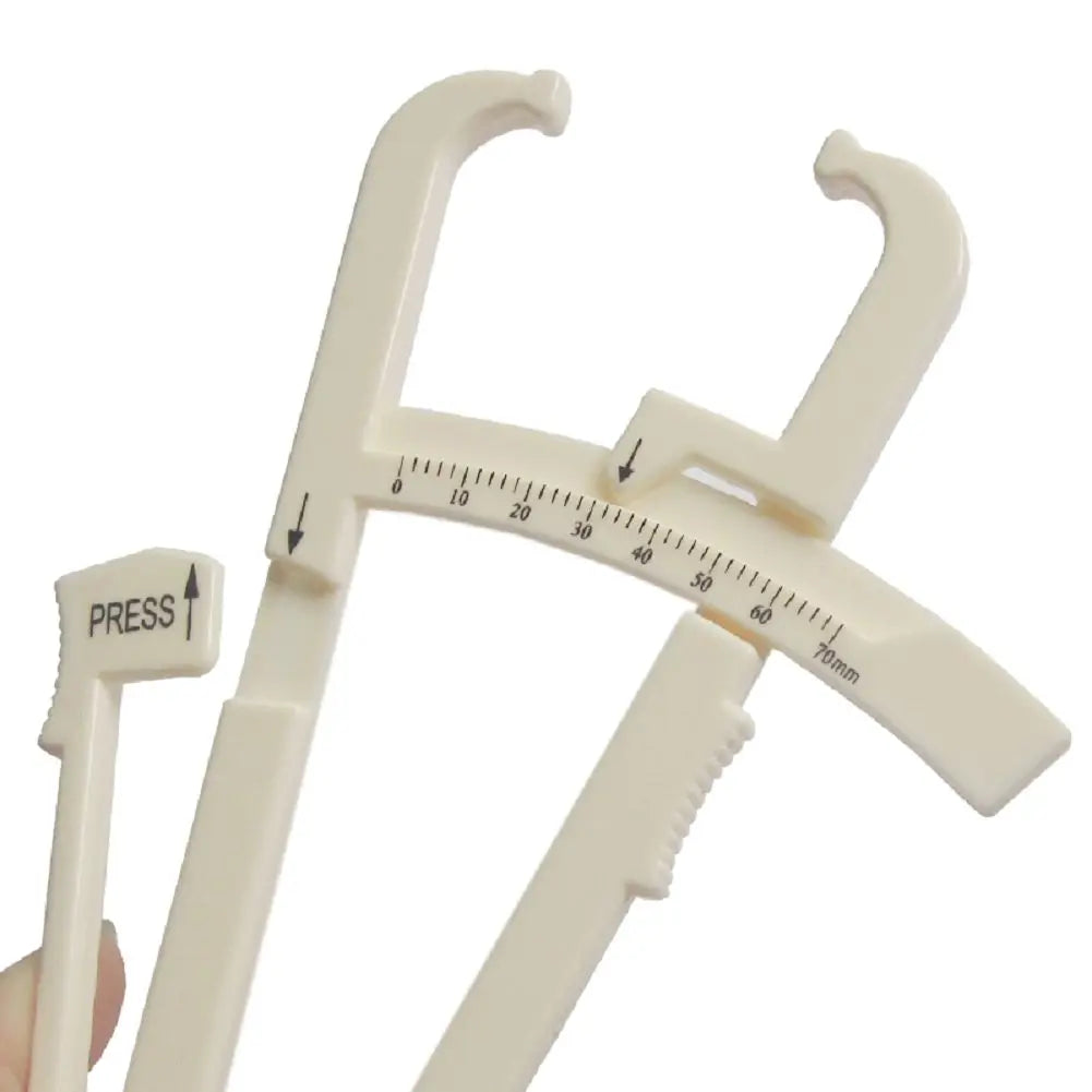 Body Fat Caliper Tester – Skinfold Measurement Tool with Chart (1/3/5 Pcs)