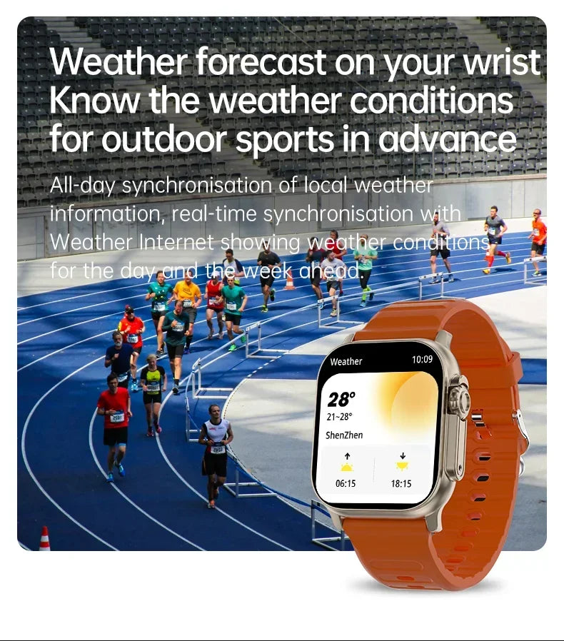 T900 Ultra 2 Smartwatch Men 49mm AMOLED NFC Waterproof