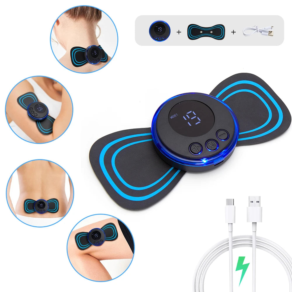 Electric EMS Foot Massager Pad – Foldable Muscle Stimulating Mat for Pain Relief & Relaxation