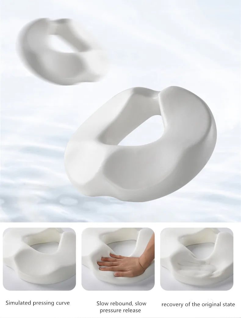 Hemorrhoid & Tailbone Seat Cushion – Memory Foam Pain Relief Donut