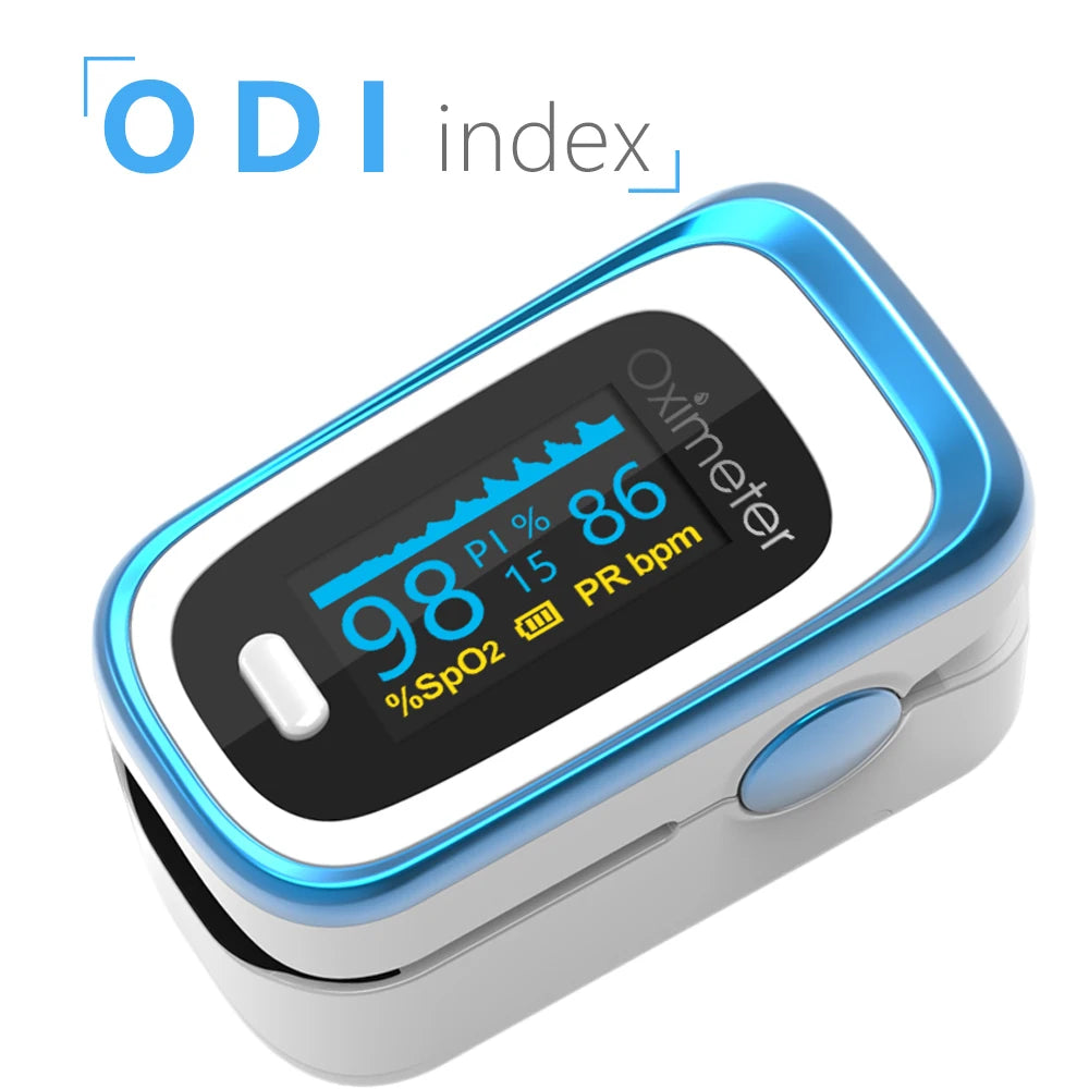 OLED Finger Pulse Oximeter – Portable SpO2 & PR Sleep Monitor with Case