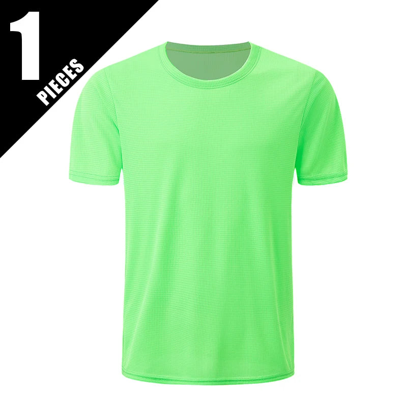 Men’s Waffle Sports Shirt – Short Sleeve Fitness & Training Top (1/5 Pcs)