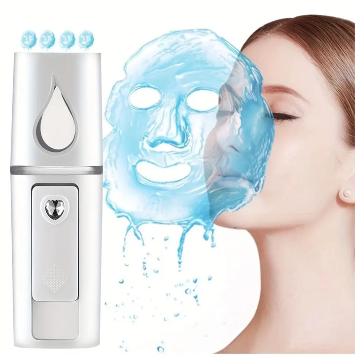 Mini Nano Mist Sprayer – USB Rechargeable Facial Humidifier & Steamer