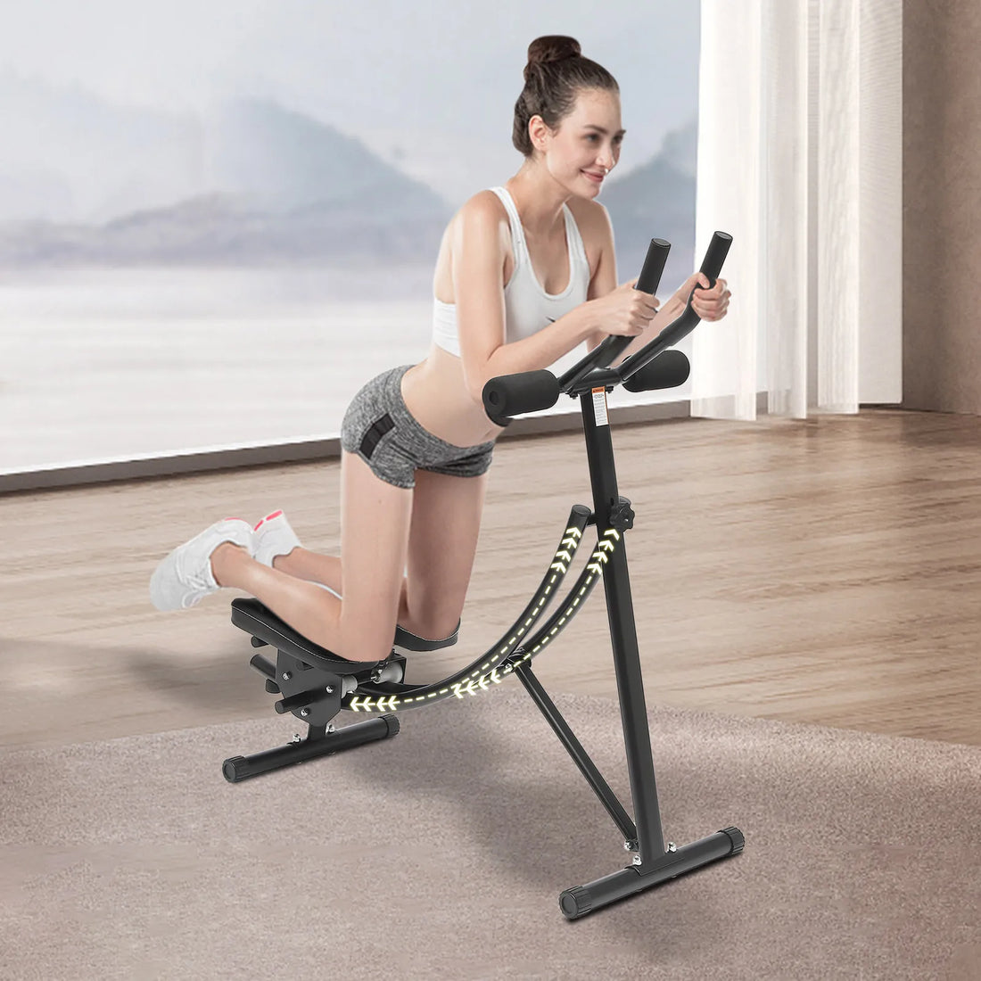 Foldable 3-Gear Ab Machine – Adjustable Core Trainer