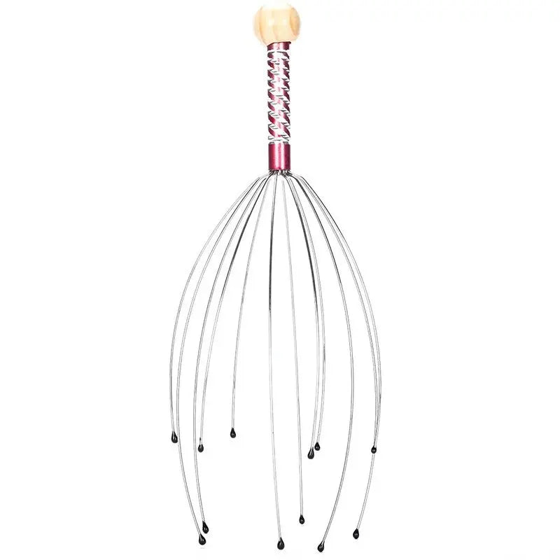Stainless Steel Octopus Head Massager – Scalp Scratcher & Relaxer