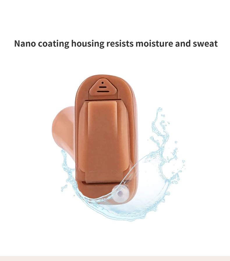 Rexton InoX 5A Invisible ITC CIC Digital Hearing Aid with App Control, 8 Channels
