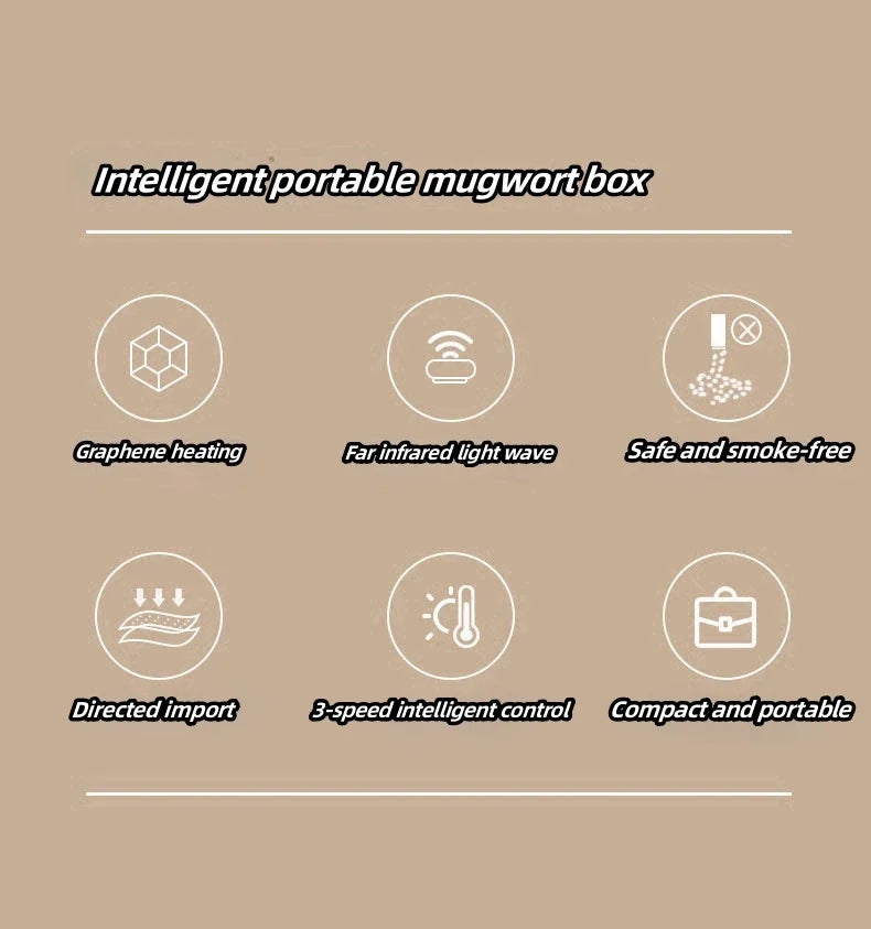 Smart Smoke-Free Moxibustion Device – Portable Heat Therapy Box